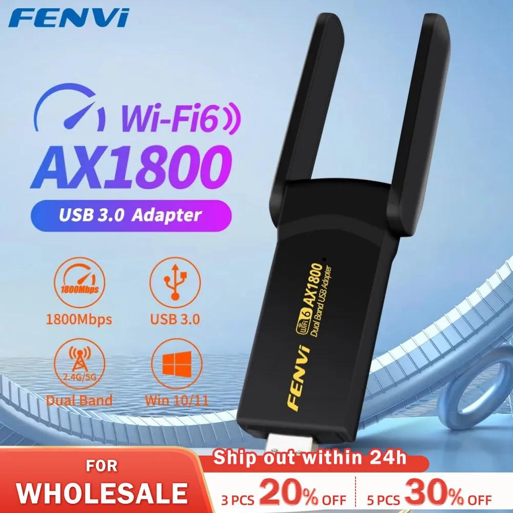 FENVI 1800Mbps WiFi 6 USB    2.4G/5Ghz  WiFi ű USB 3.0  Ʈũ ī Ʈ PC ¸ 10/11